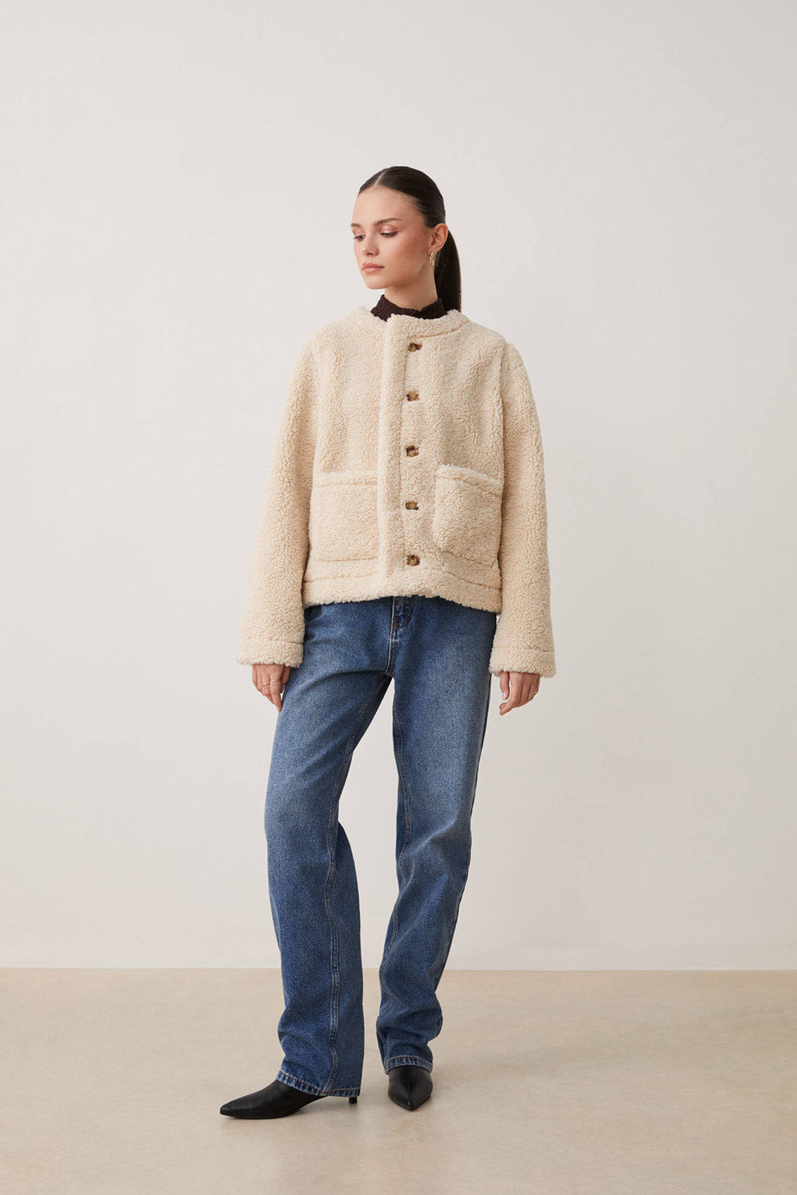 Suncoo Eduna Faux Fur Reversible Jacket