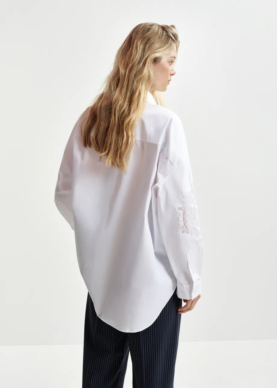Essentiel Antwerp Hoofd Lace White Shirt