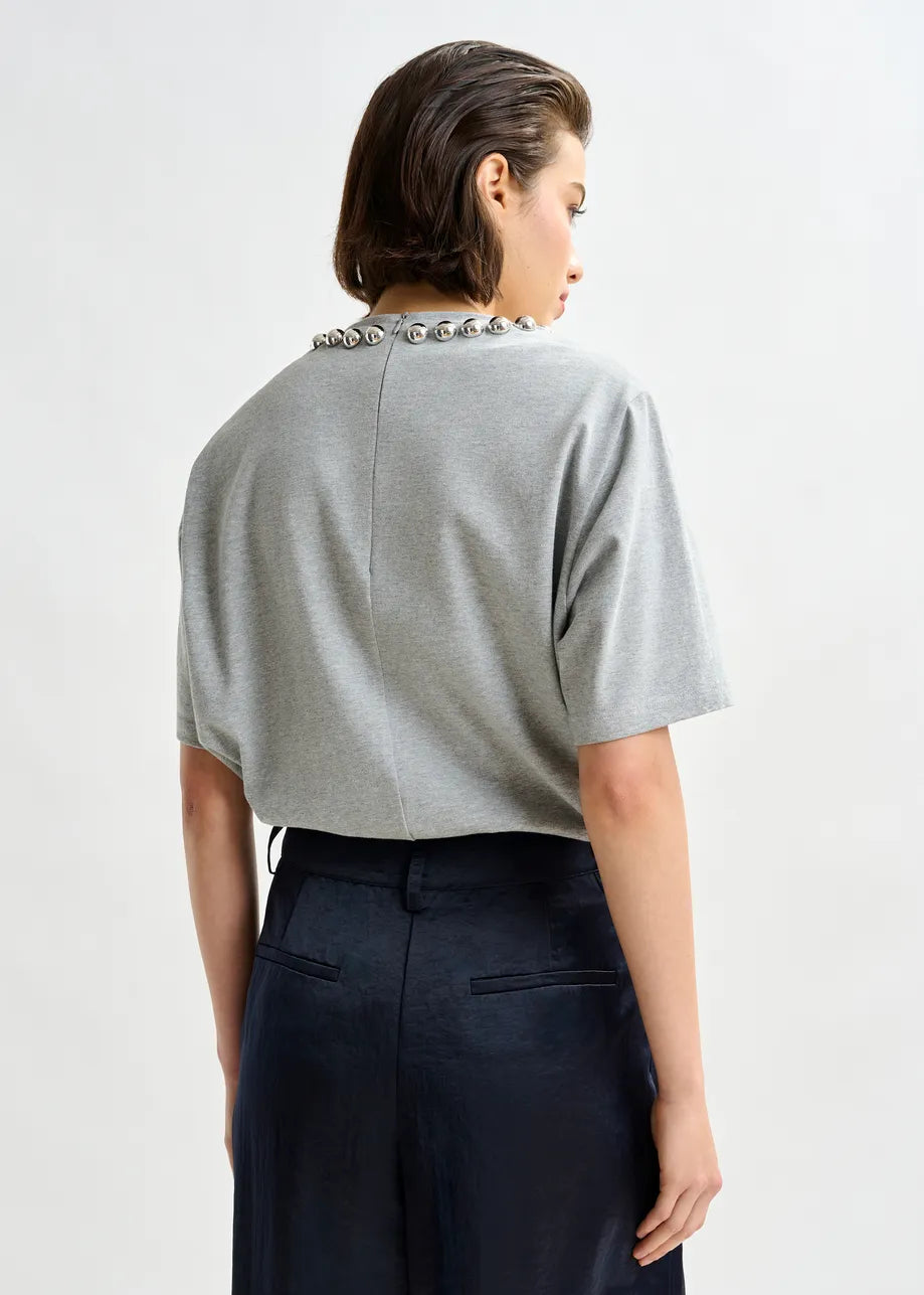 Essentiel Antwerp Intenso Silver Balls T-Shirt