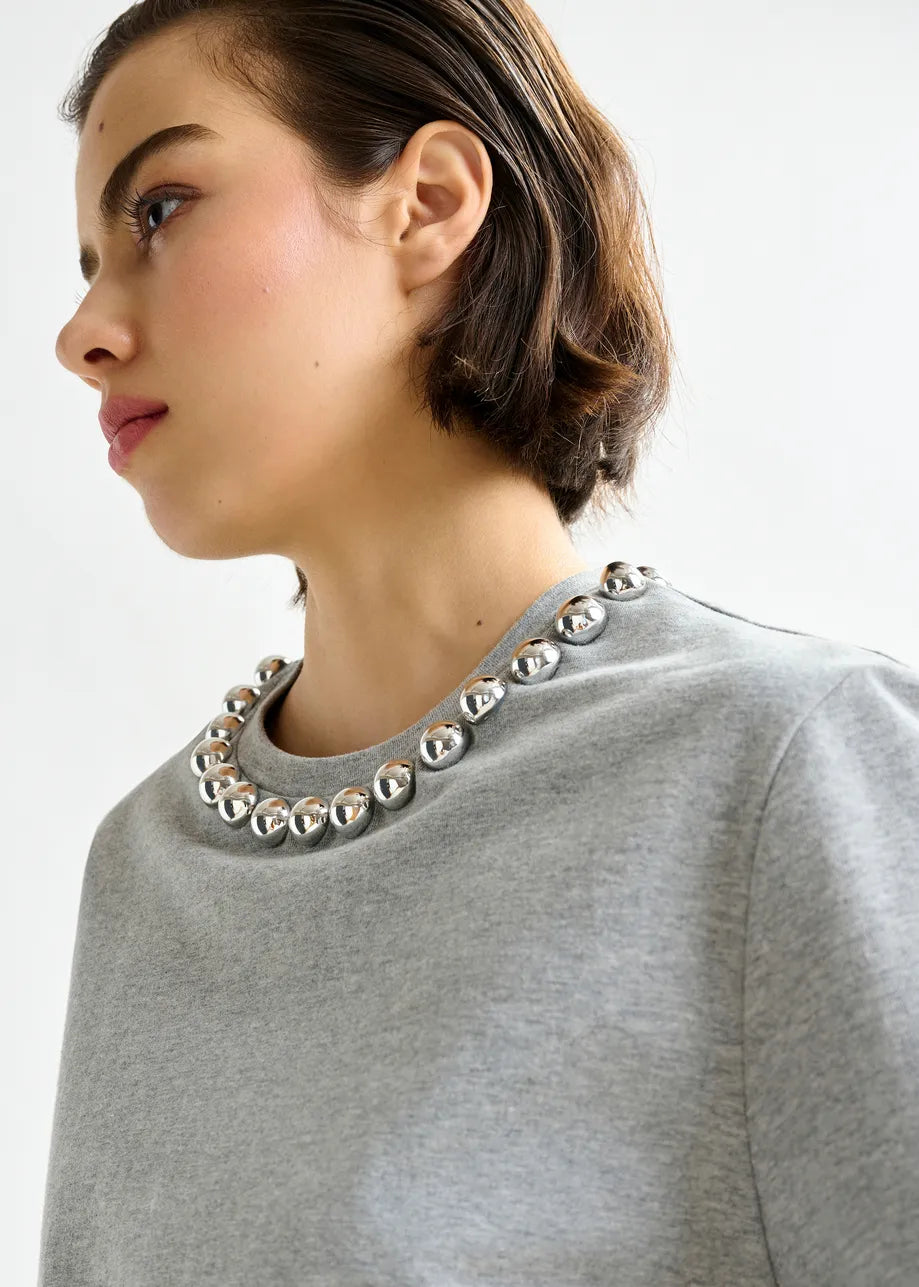 Essentiel Antwerp Intenso Silver Balls T-Shirt