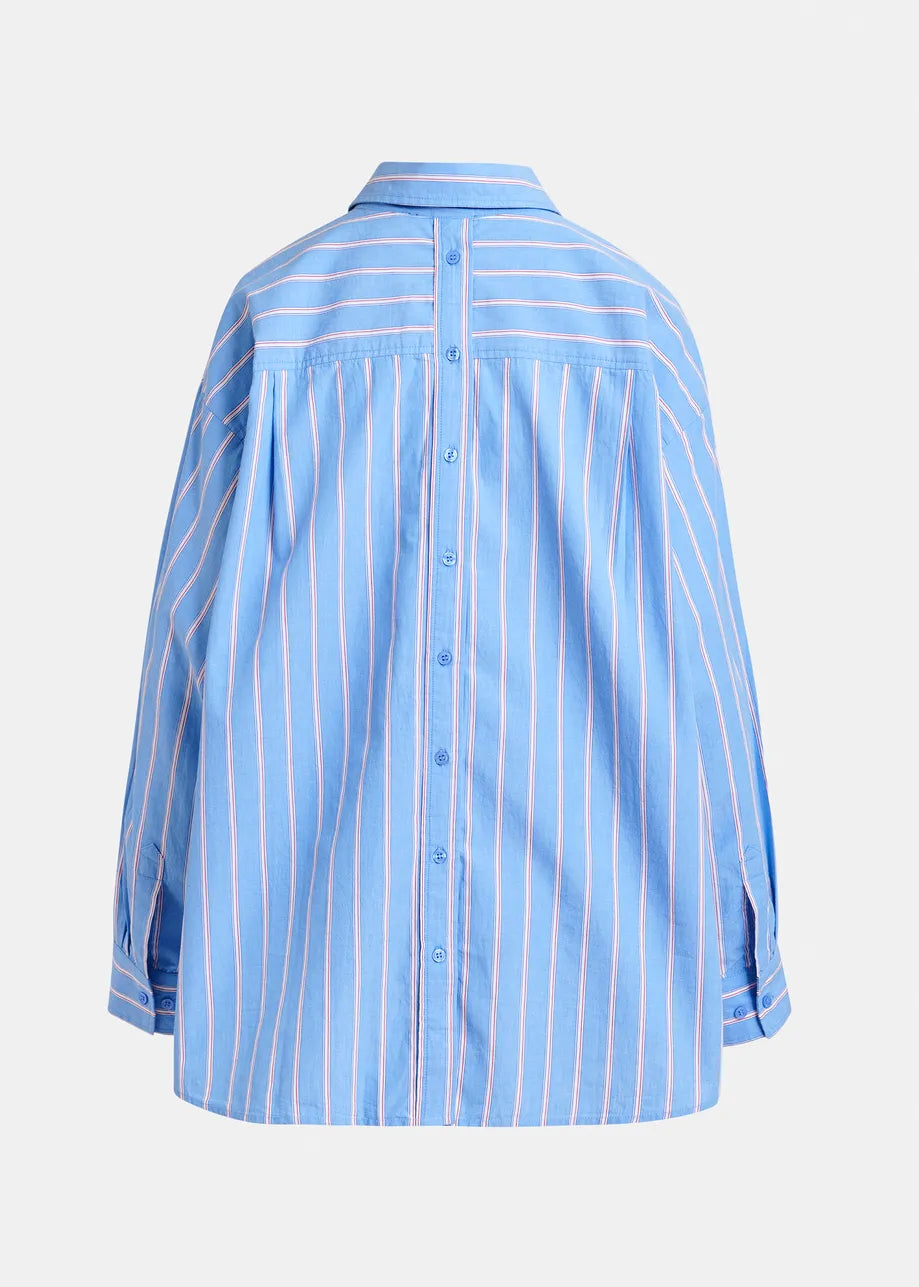 Essentiel Antwerp Ipatch Blue Oversized Shirt