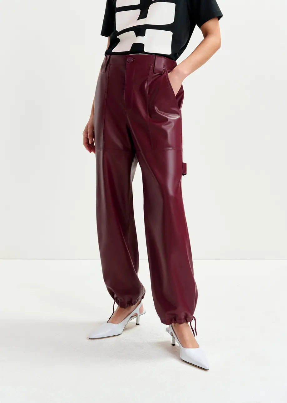 Essentiel Antwerp Itao Faux Leather Trousers