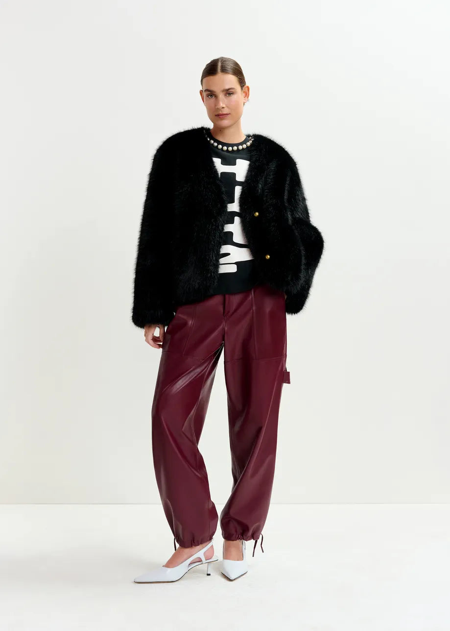 Essentiel Antwerp Itao Faux Leather Trousers