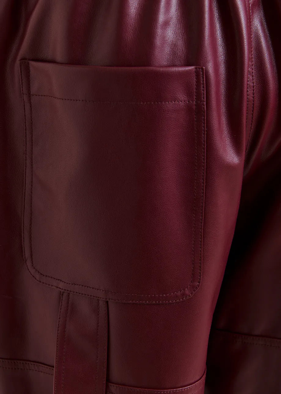 Essentiel Antwerp Itao Faux Leather Trousers