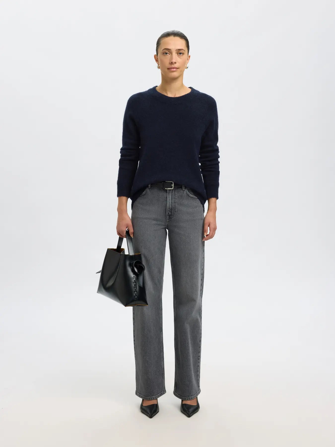 Selected Femme Lulu Dark Sapphire Sweater