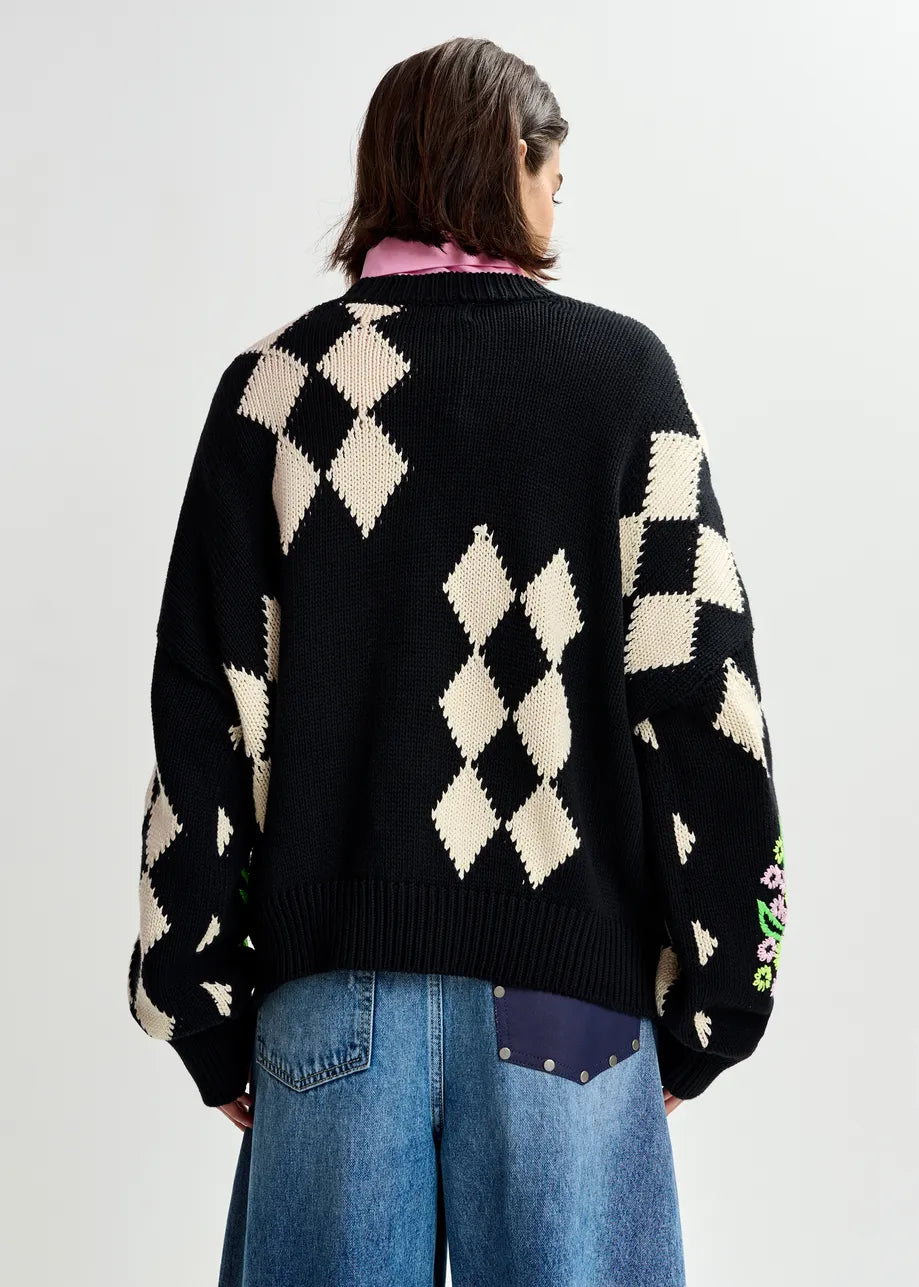 Jactori Embroidered Sweater
