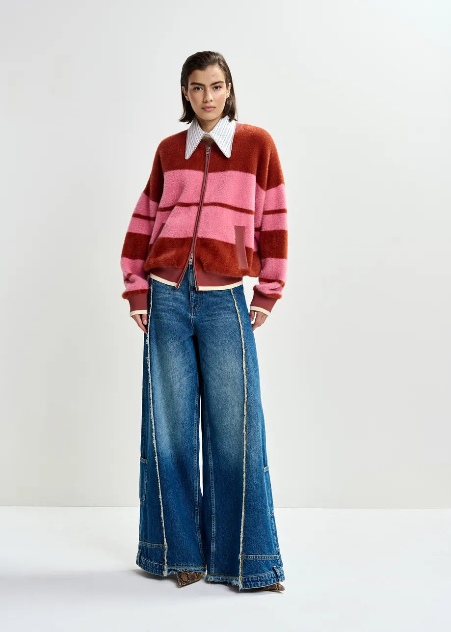 Essentiel Antwerp Jicama Burned Red Knit Jacket