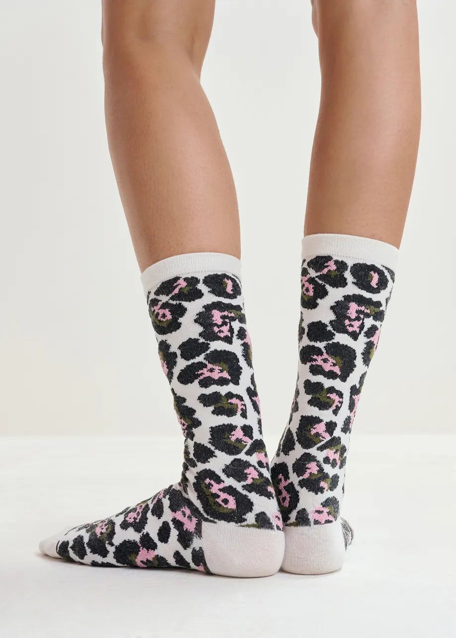 Essentiel Antwerp Jimz Jacquard Leopard Socks