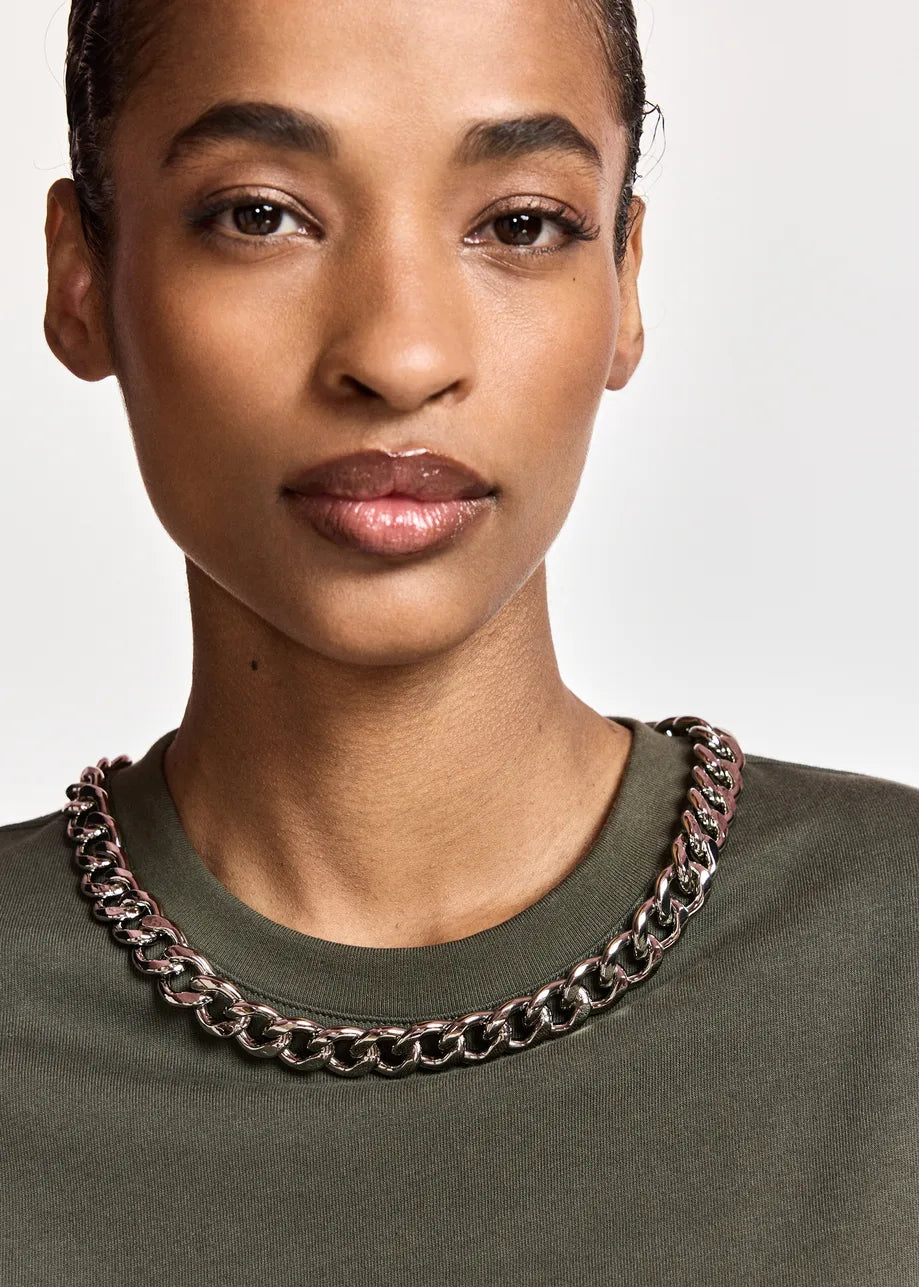 Essentiel Antwerp Klaim T-Shirt With Chain