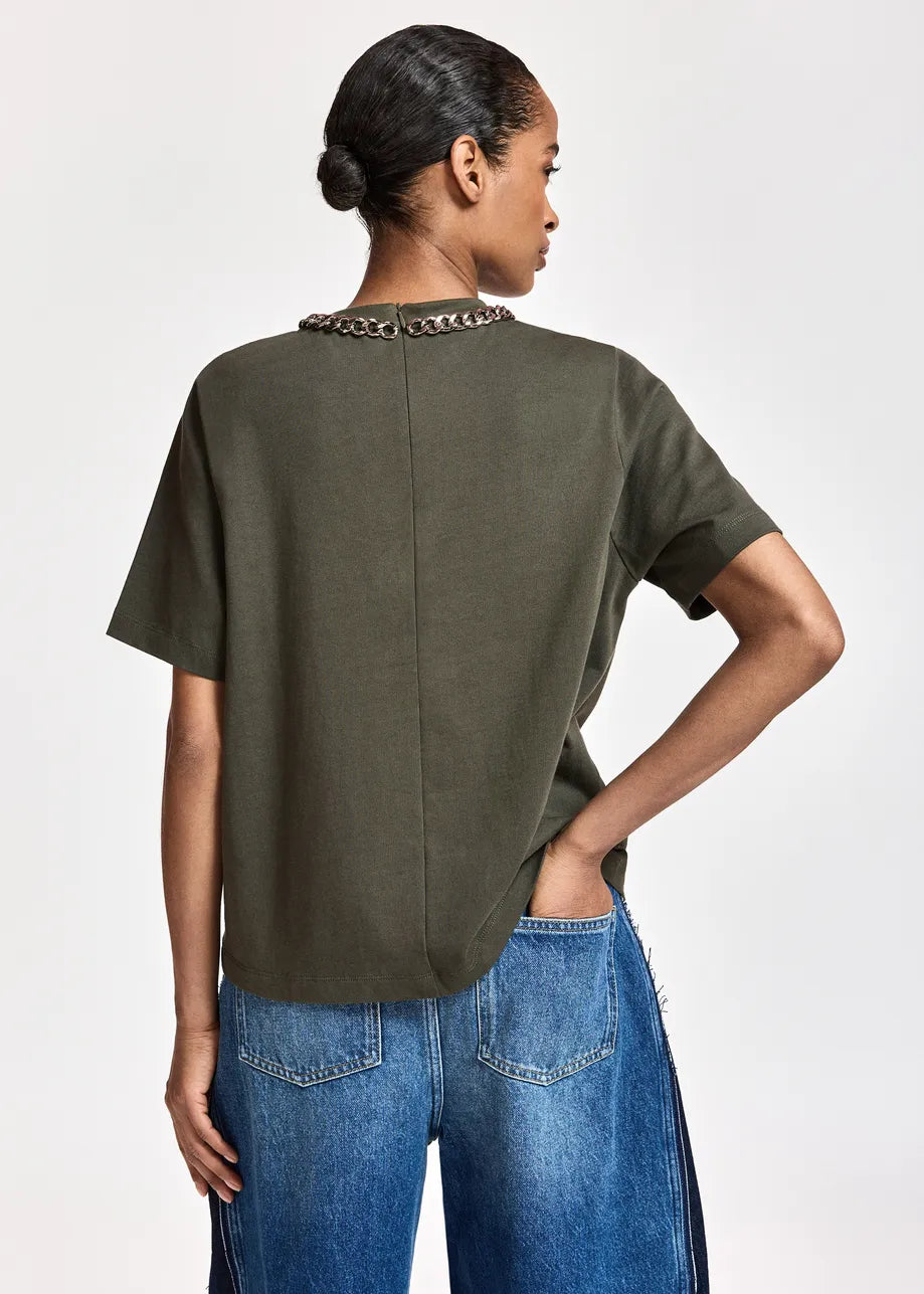 Essentiel Antwerp Klaim T-Shirt With Chain
