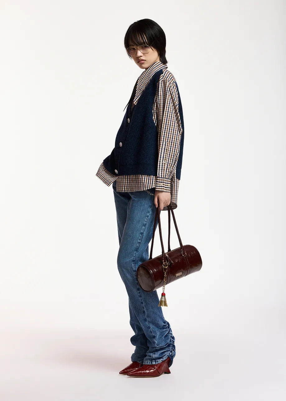 Essentiel Antwerp Kute Fabric Mix shirt