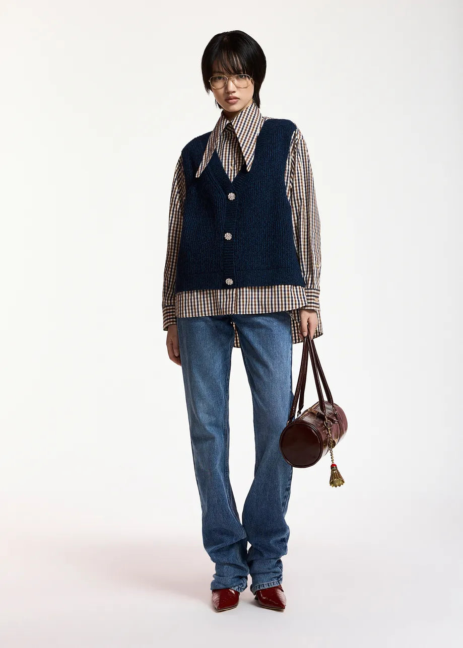 Essentiel Antwerp Kute Fabric Mix shirt