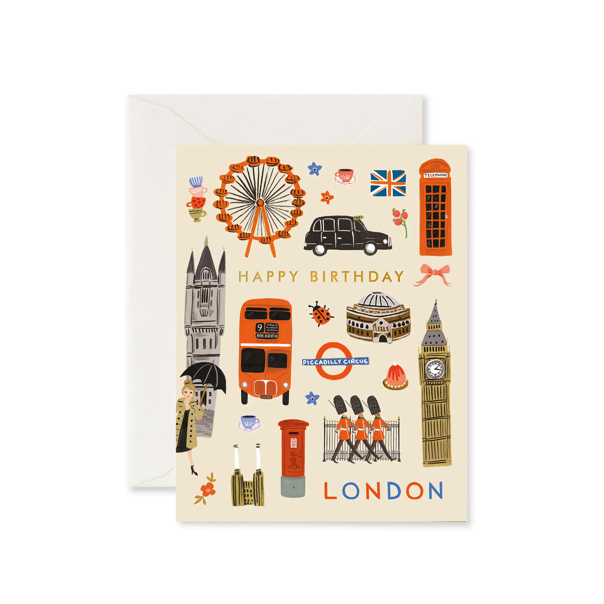 Rifle Paper Co London Elements Greeting Card