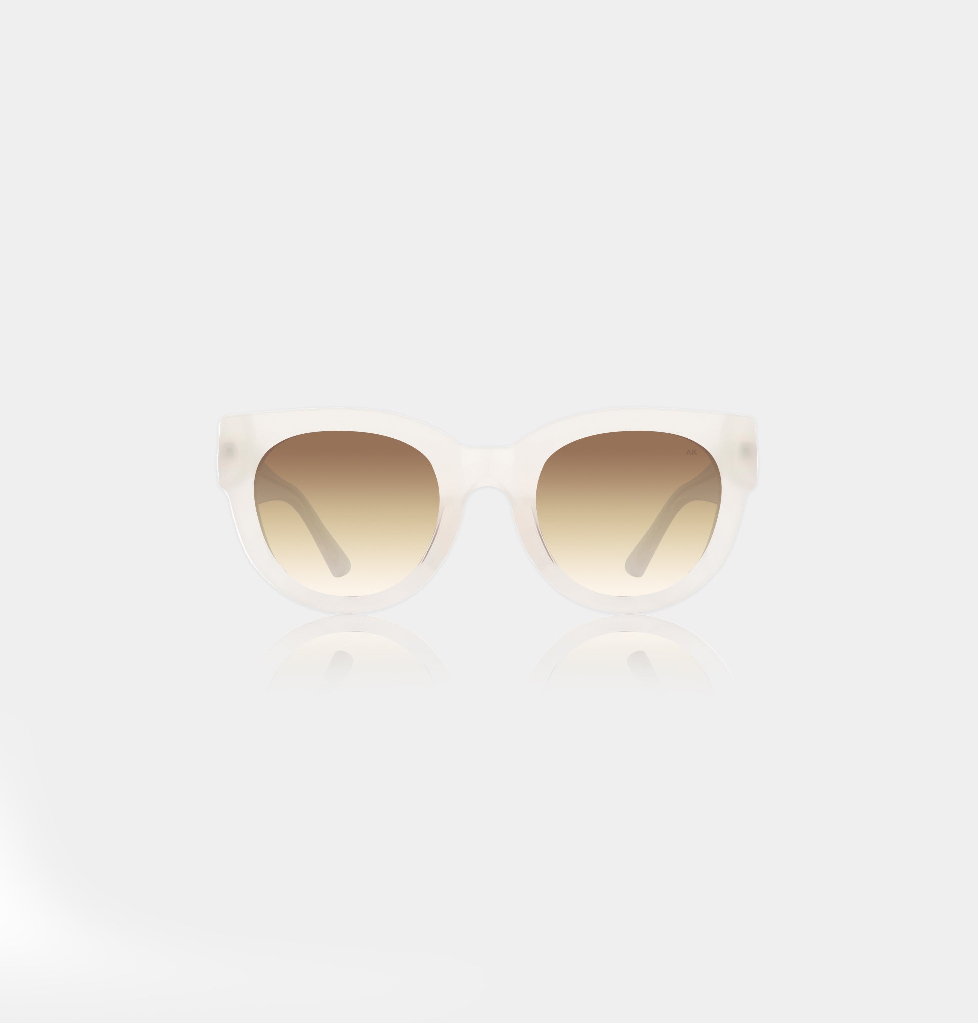 A.Kjaerbede Lilly Cream Bone Sunglasses