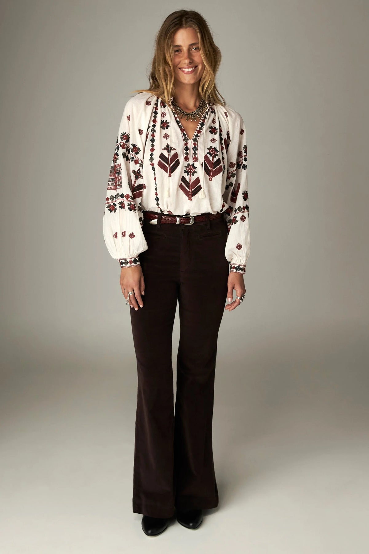Maison Hotel Bone Blouse Arrows Robin
