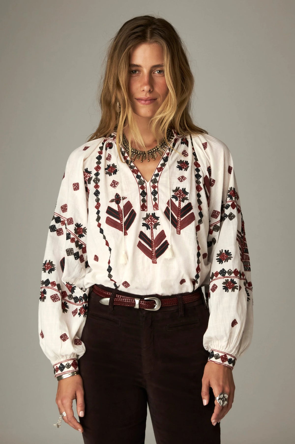 Maison Hotel Bone Blouse Arrows Robin