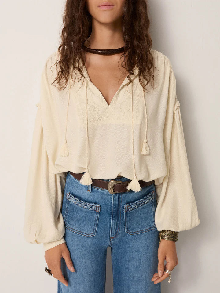 Maison Hotel Vega Soft Ecru Blouse