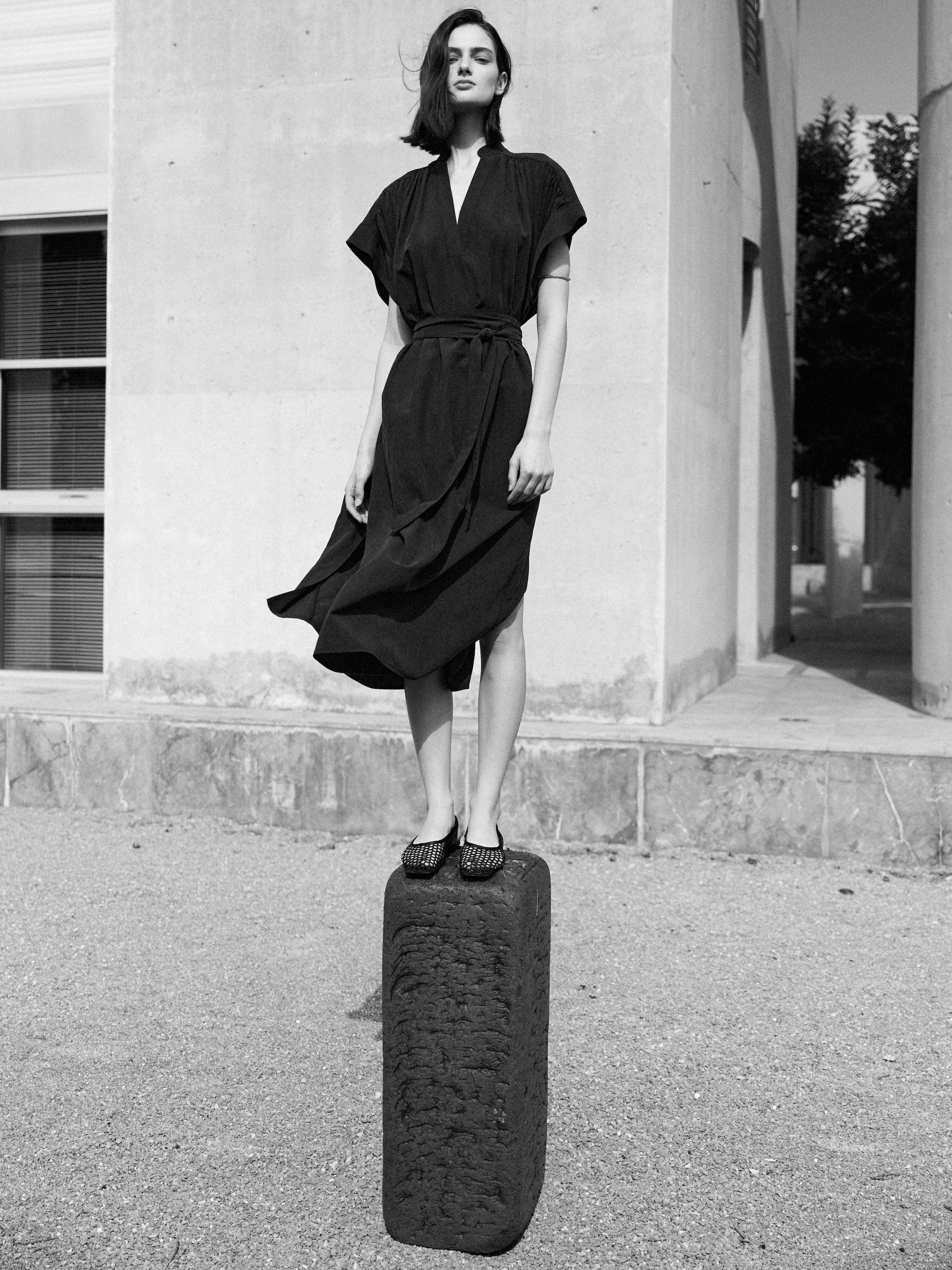 Milla Tencel Black Dress