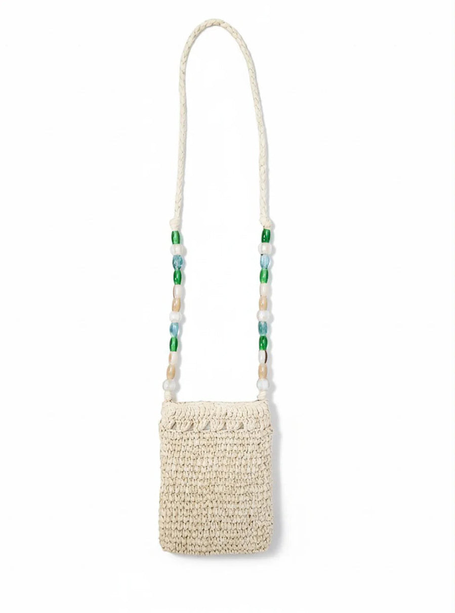 Nooki Billie Crochet Natural Phone Bag