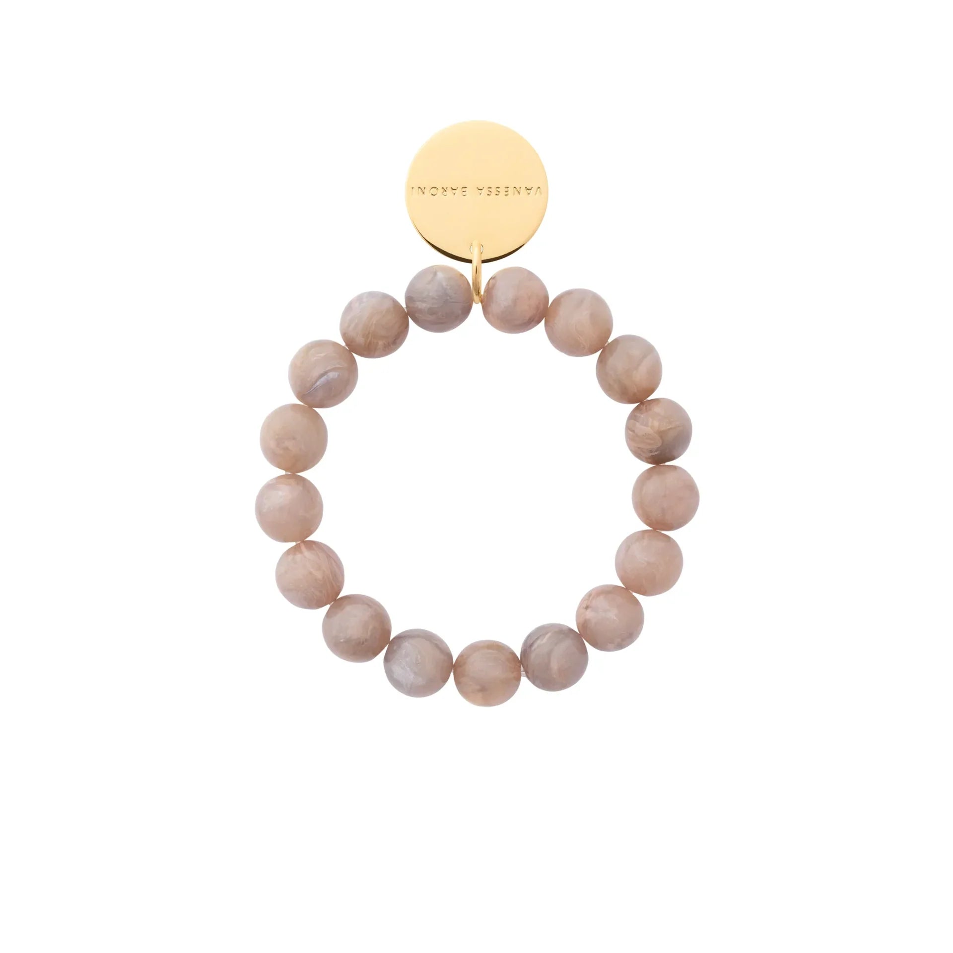 Vanessa Baroni Mini Beads Flex Bracelet Biancone Marble