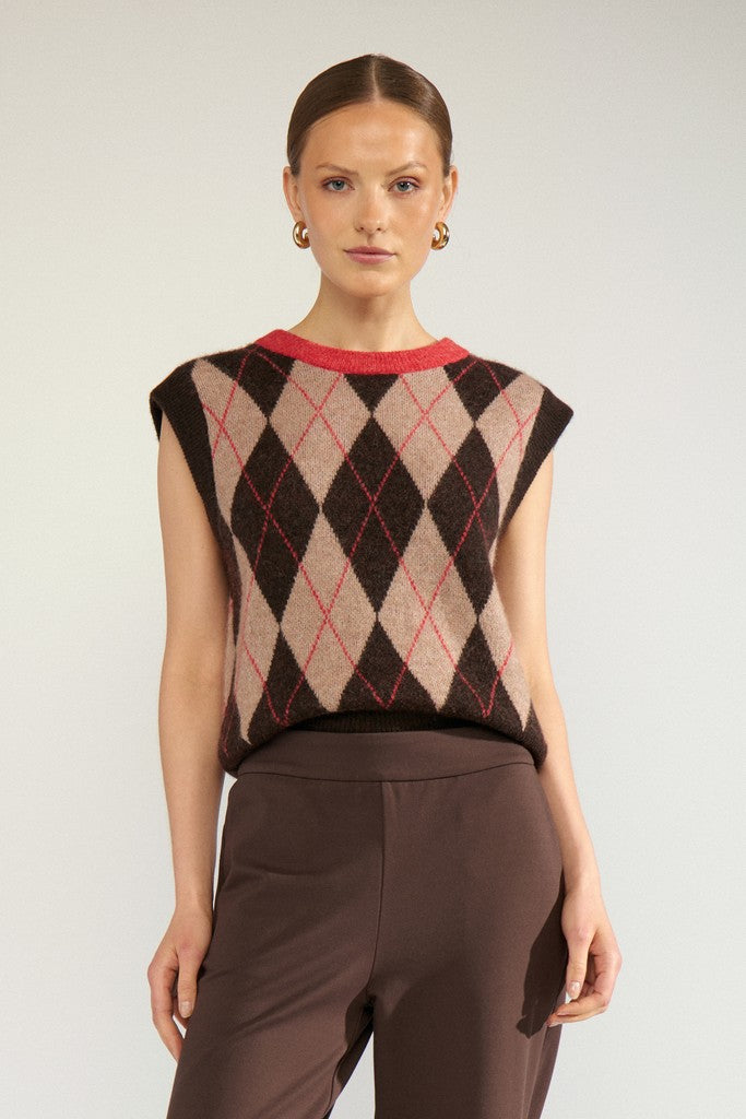 Numph Nutikla Argyle Vest