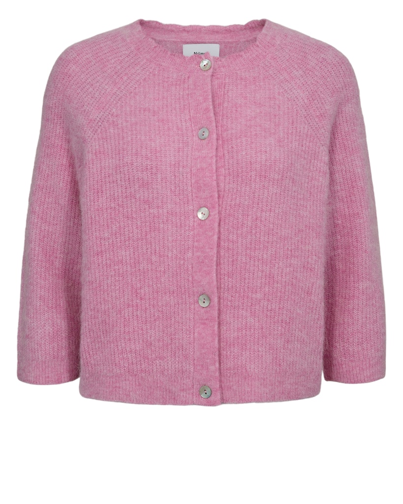 Numph Nuriette Selma Rib Pink Cardigan