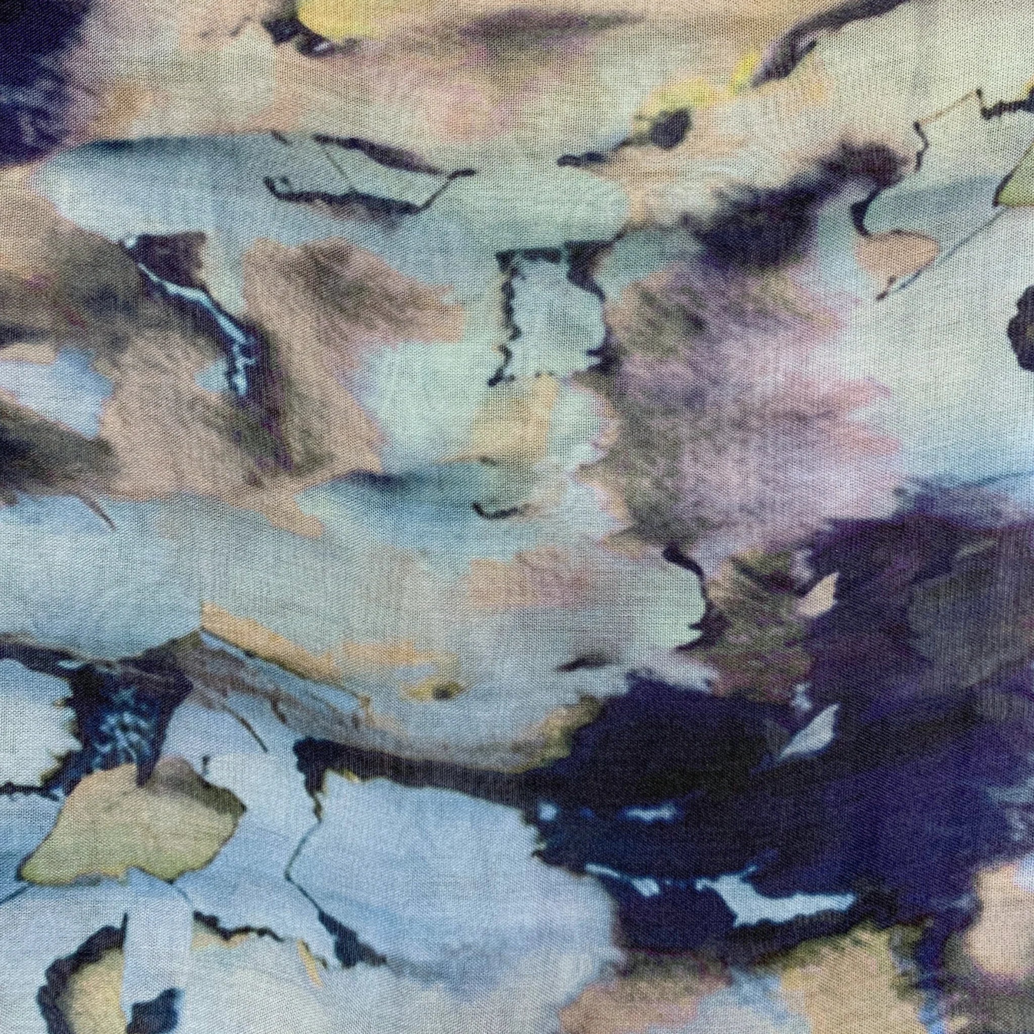 Precious Water Ink Print Scarf