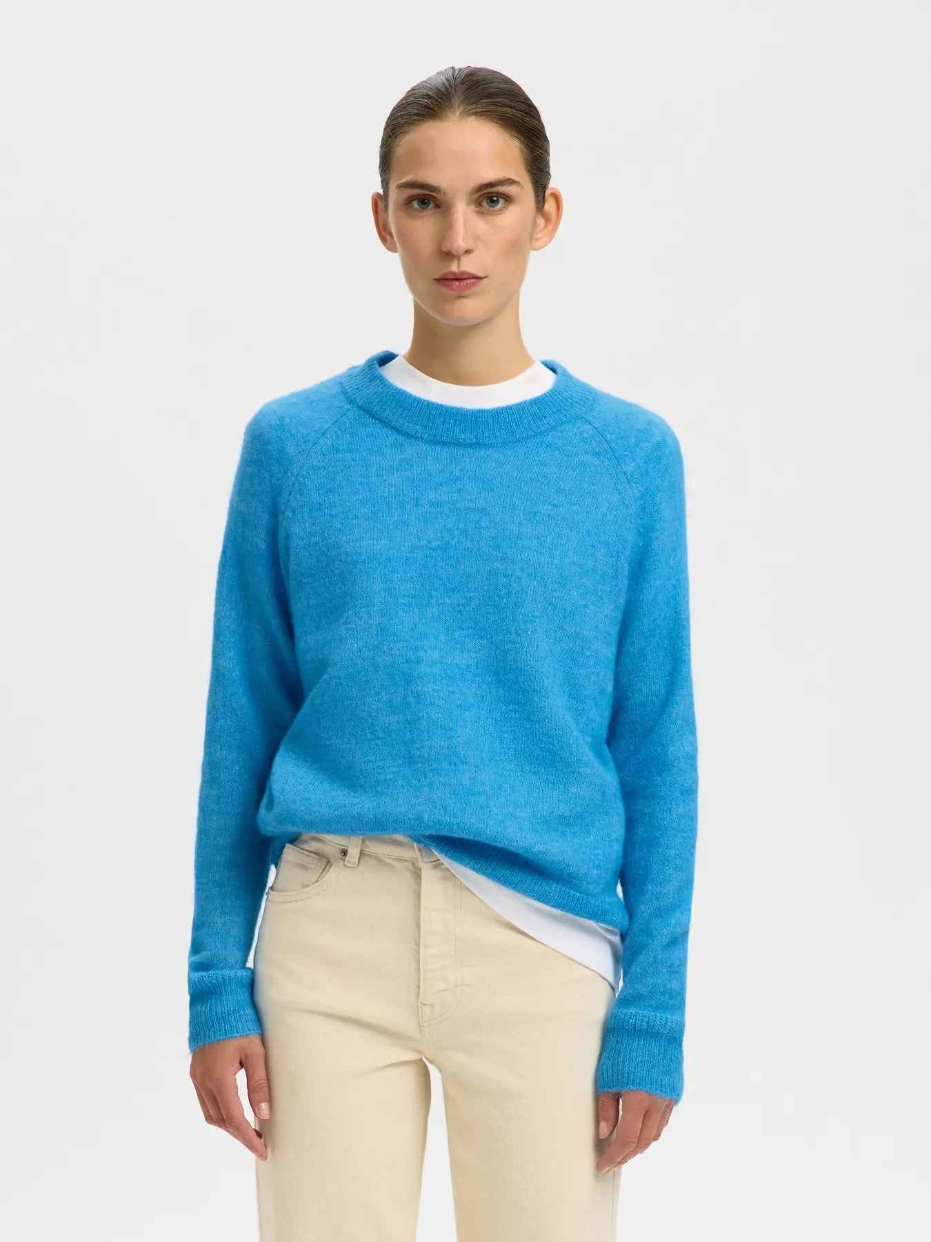 Selected Femme Lulu Malibu Blue Sweater
