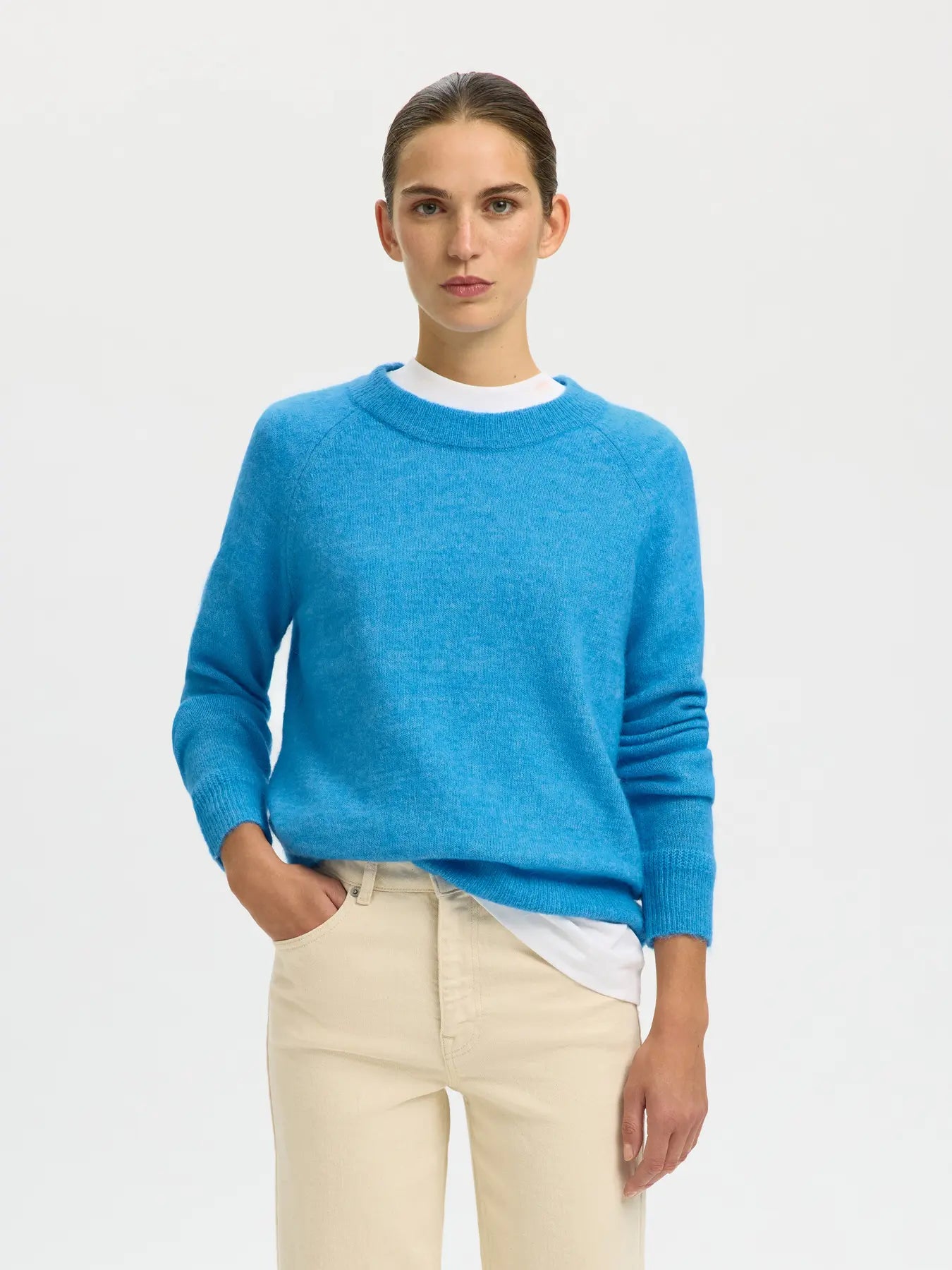 Selected Femme Lulu Malibu Blue Sweater