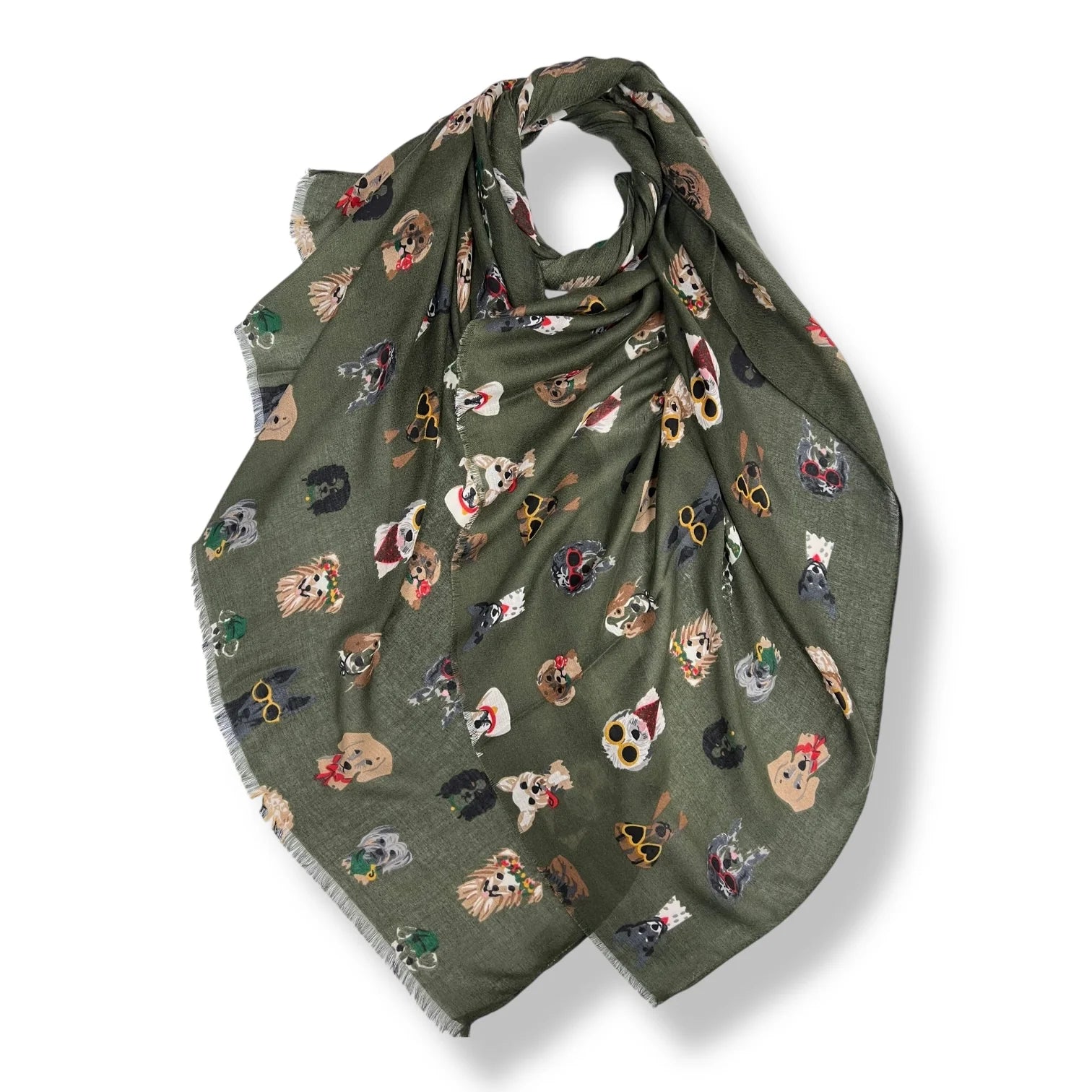 Precious Festive Dogs Scarf