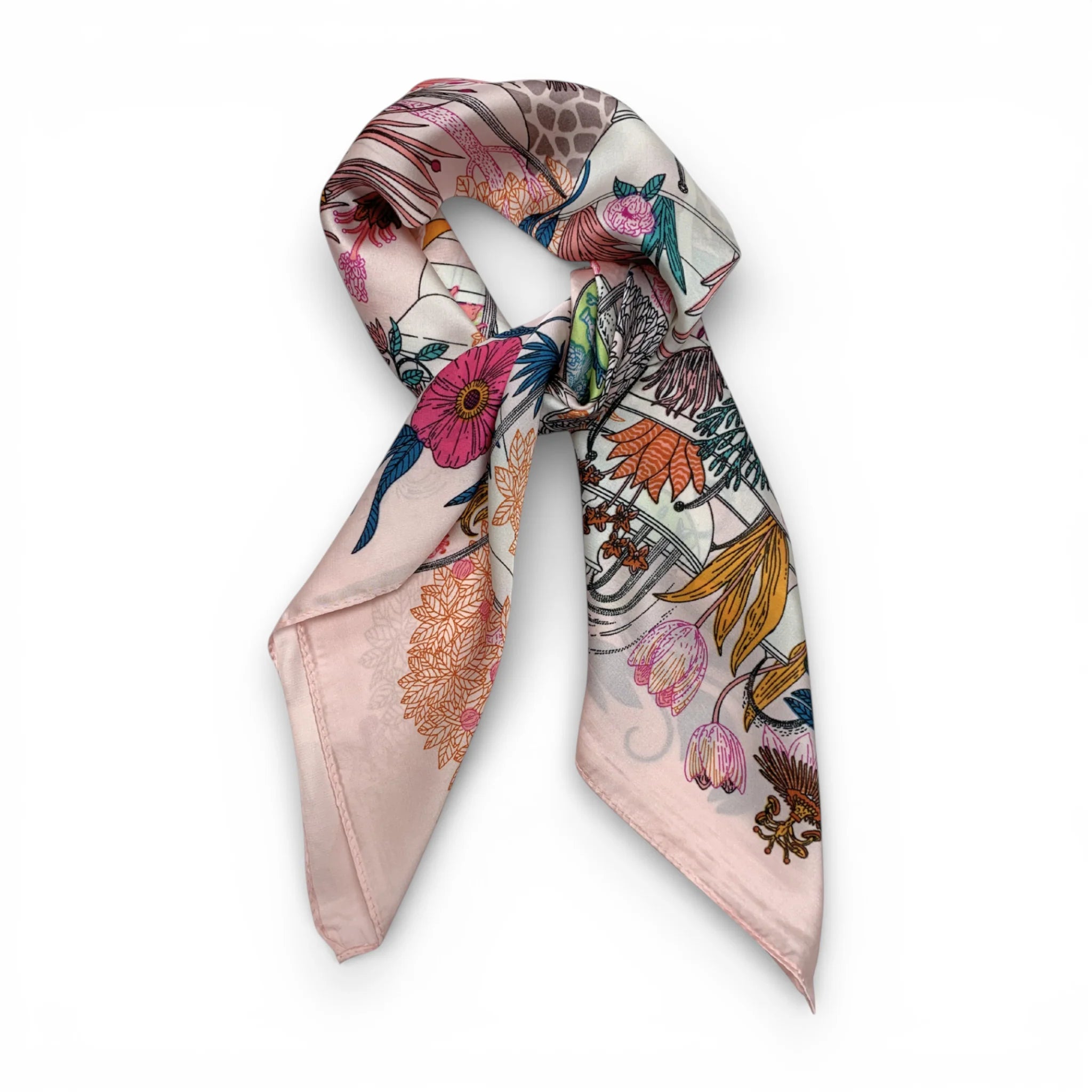 Precious Jungle Square Silk Touch Scarf