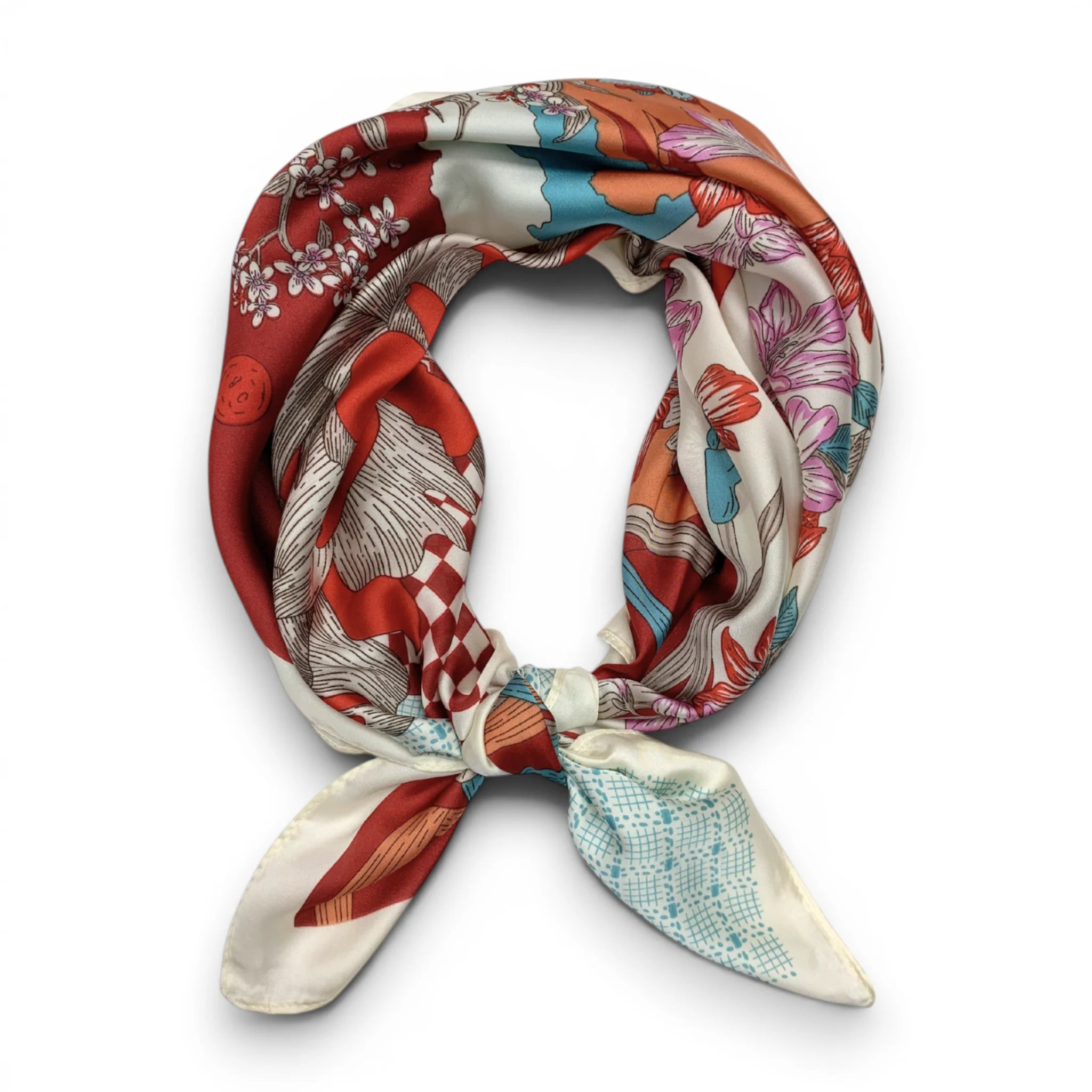 Precious Peony Silk Touch Scarf