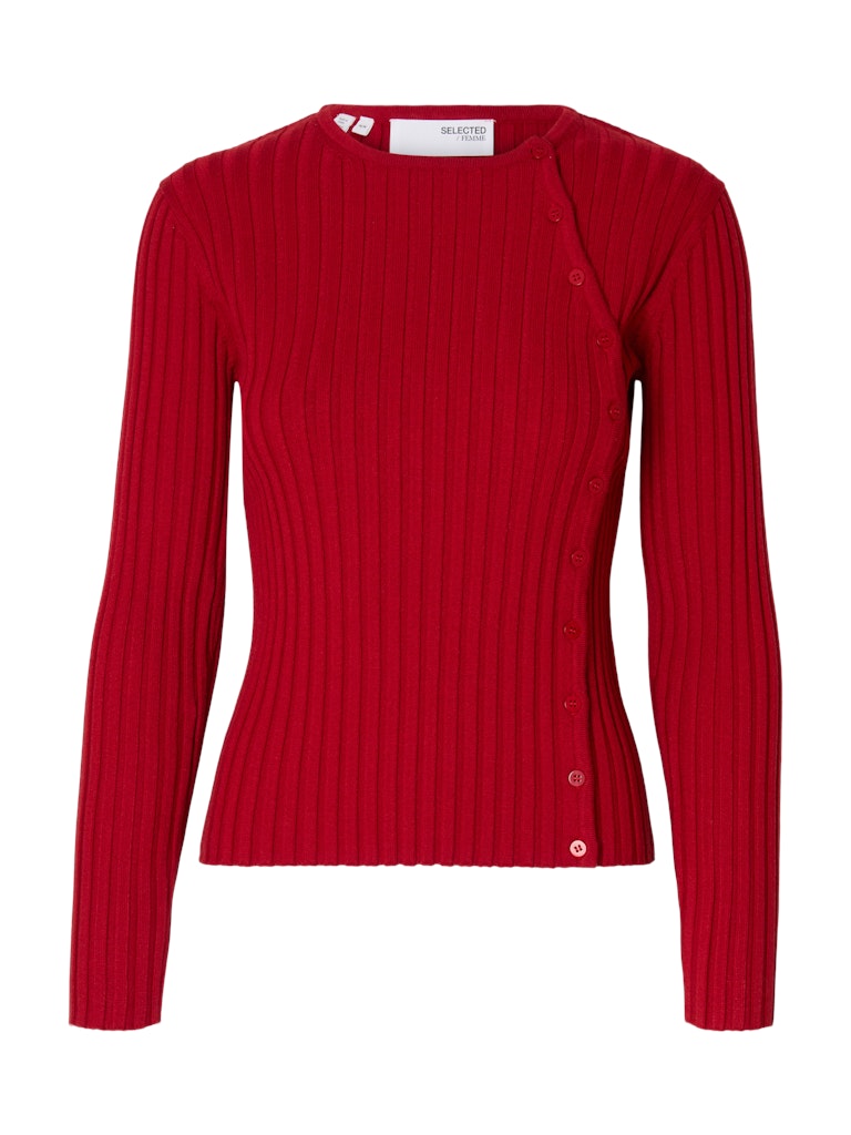 Selected Femme Helen Red Knit Top