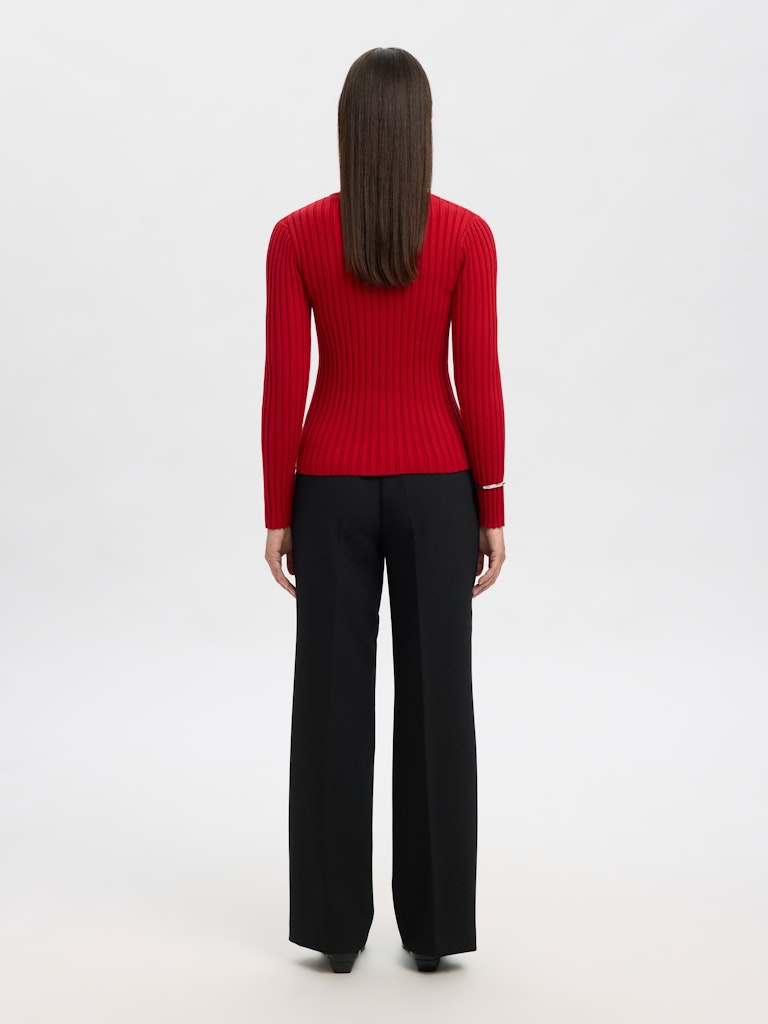 Selected Femme Helen Red Knit Top