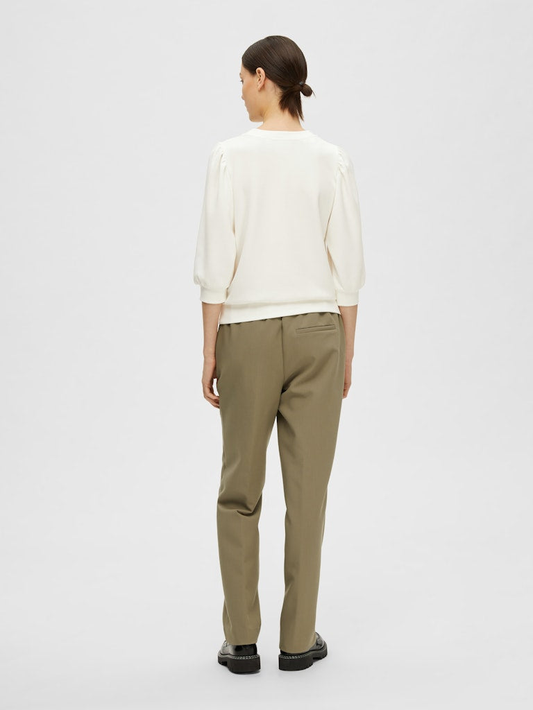 Selected Femme Tenny Snow White 3/4 Sweater