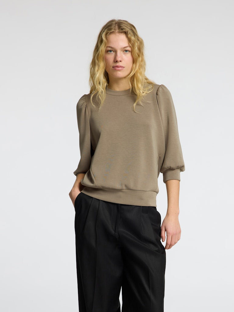 Selected Femme Tenny Vetiver 3/4 Sweat Top