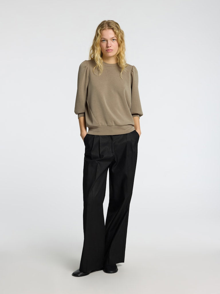Selected Femme Tenny Vetiver 3/4 Sweat Top