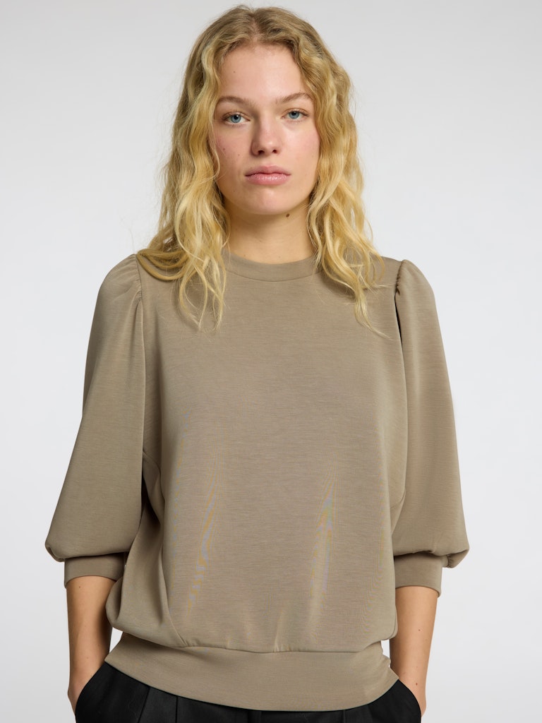 Selected Femme Tenny Vetiver 3/4 Sweat Top