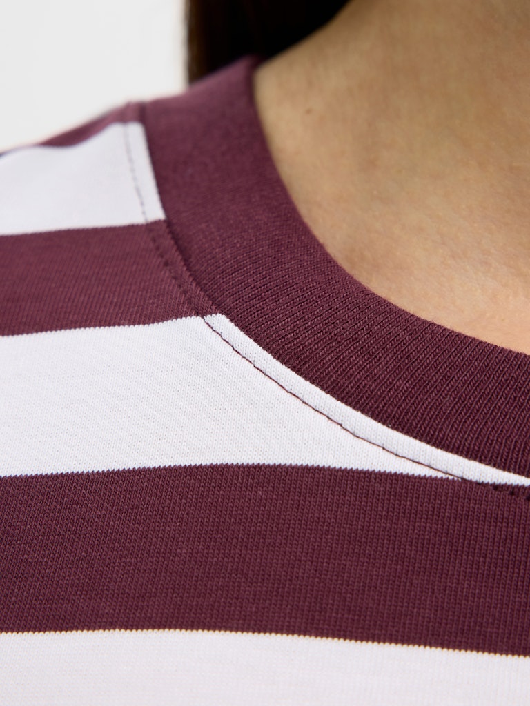 Selected Femme Essential Fig Stripe Boxy Tee