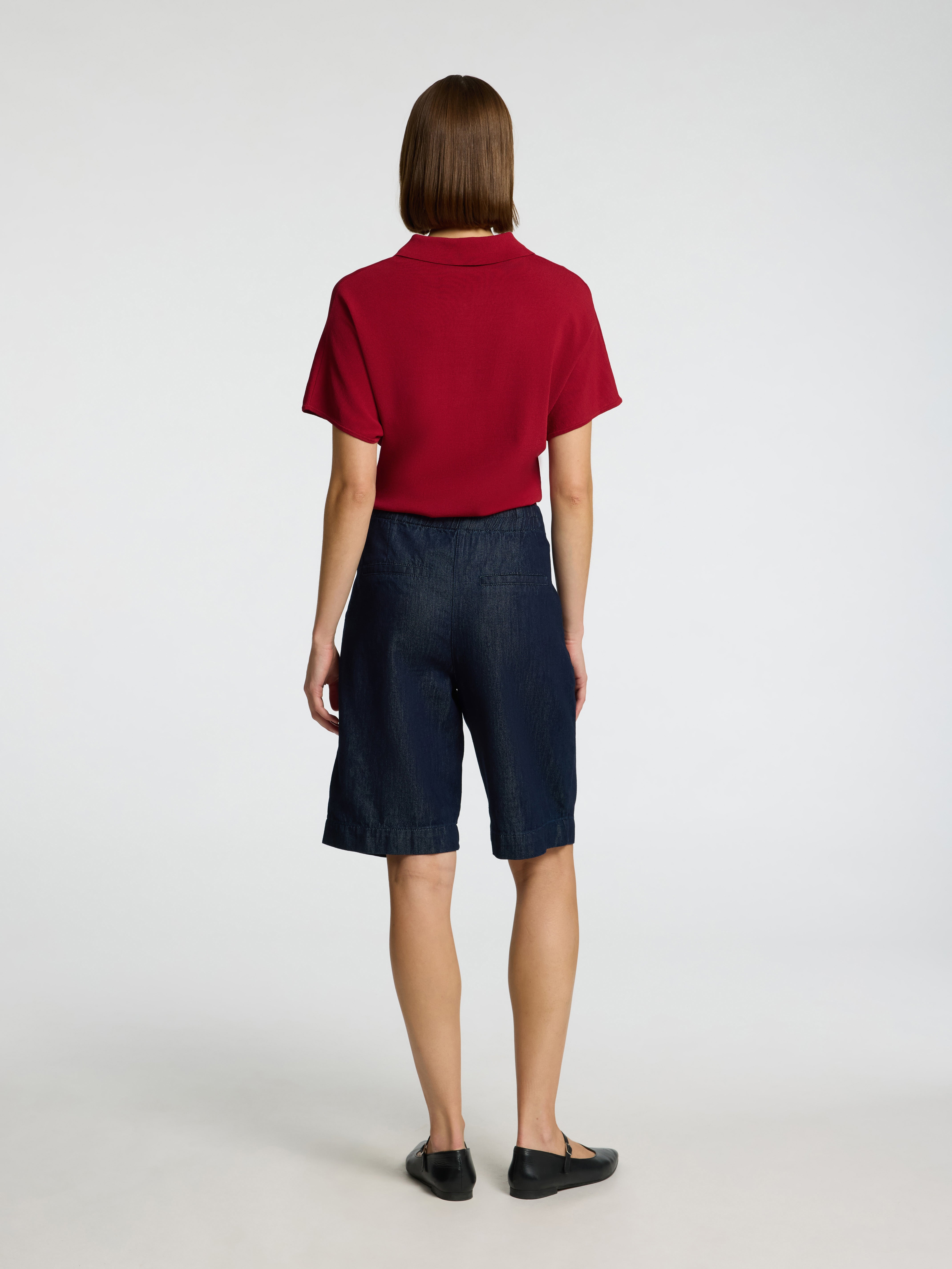 Selected Femme Calo Red Polo Knit