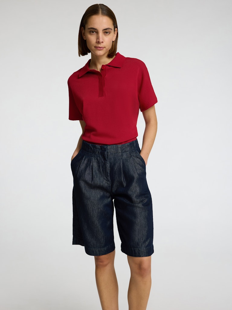 Selected Femme Calo Red Polo Knit