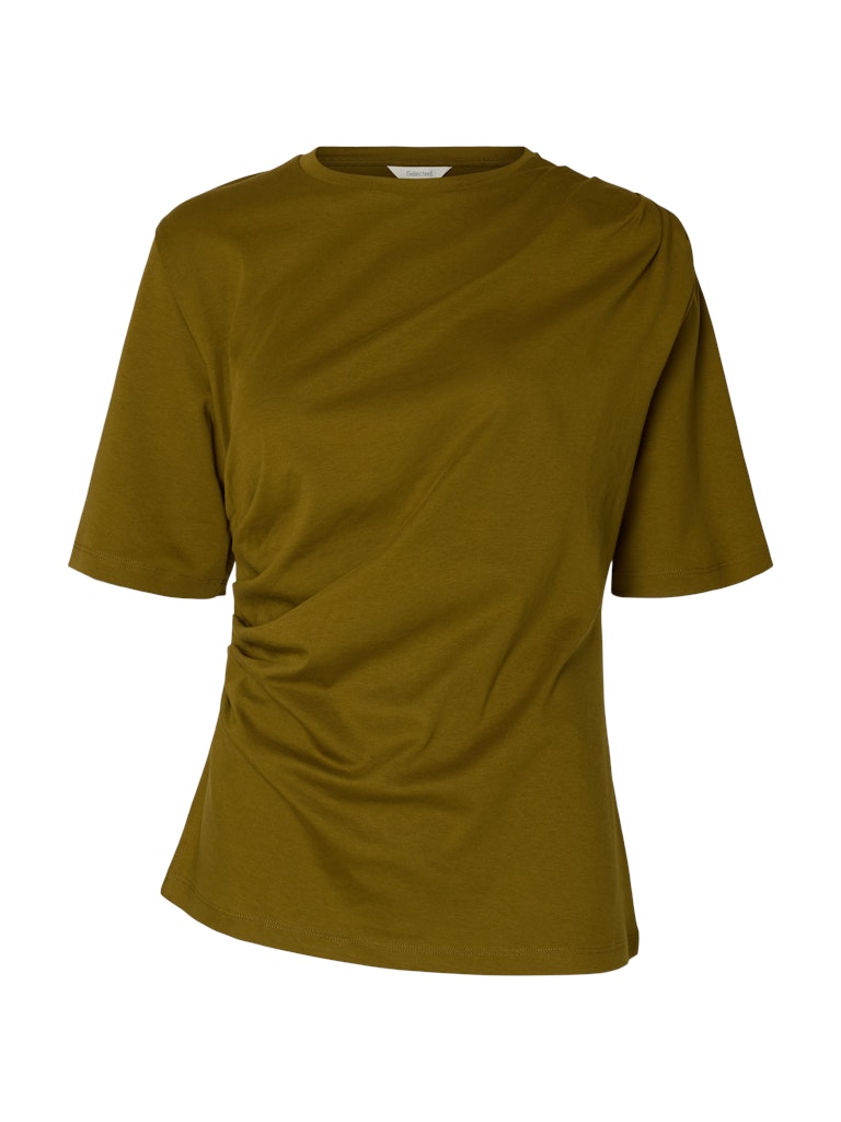 Selected Oline Fir Green Twist Tee