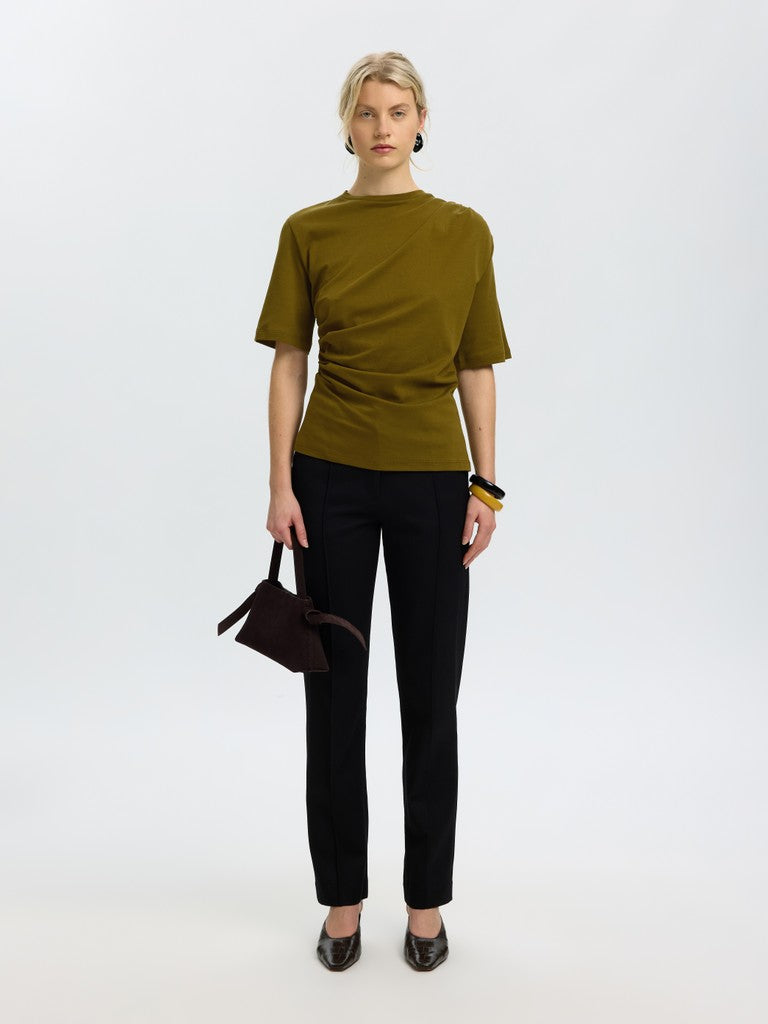 Selected Oline Fir Green Twist Tee