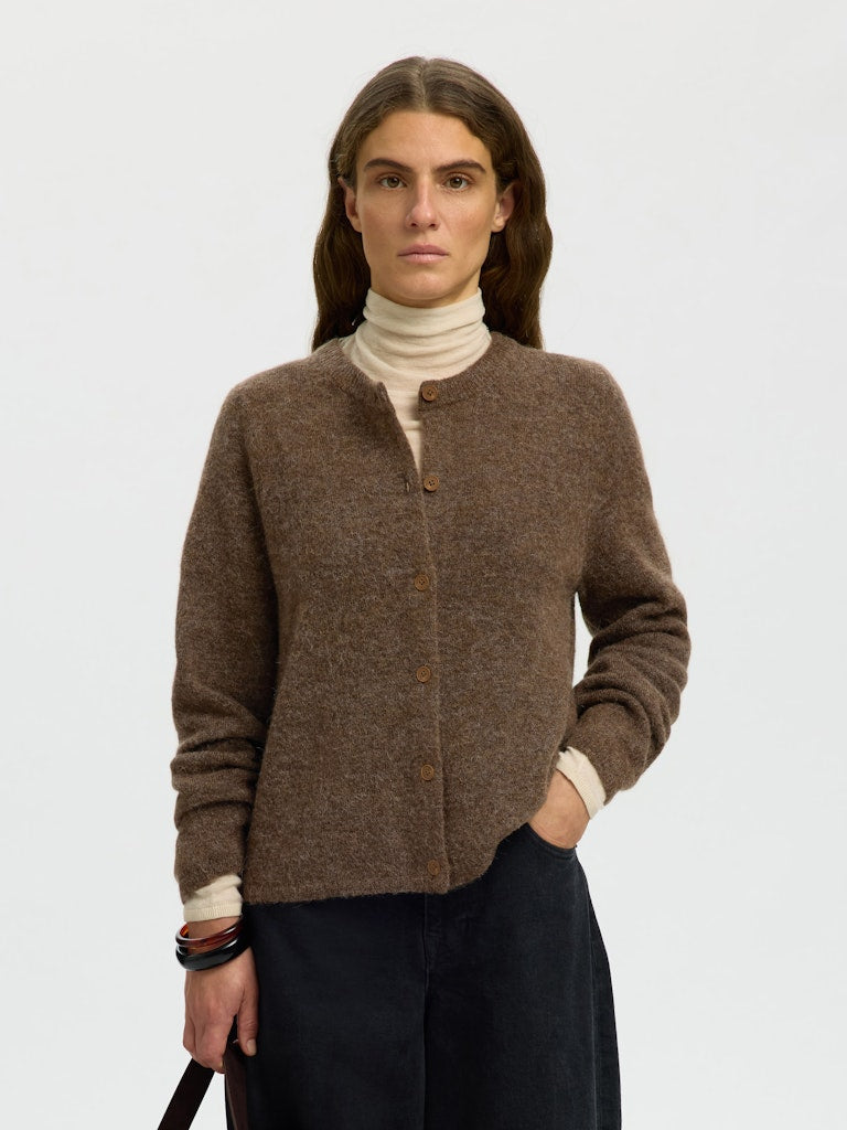 Selected Lulu Dachshund Melange Cardigan Knit