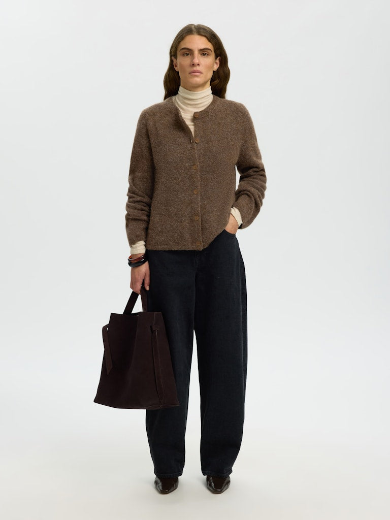 Selected Lulu Dachshund Melange Cardigan Knit