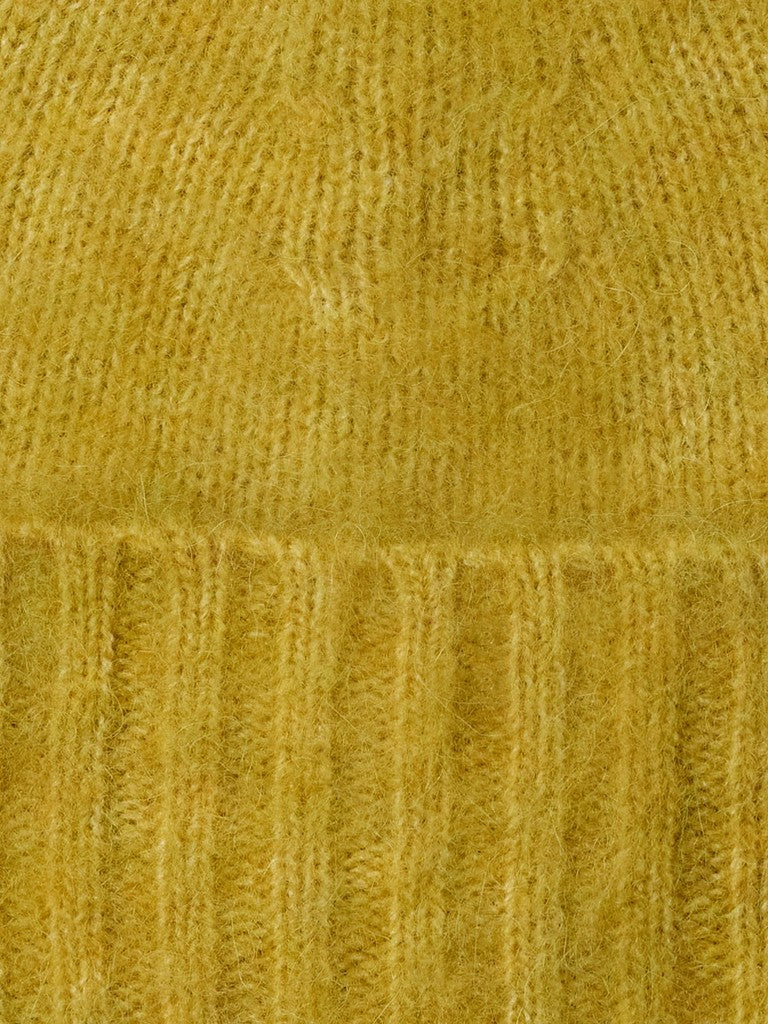Selected Lulu Brushed Avocado Oil Wool Beanie Hat