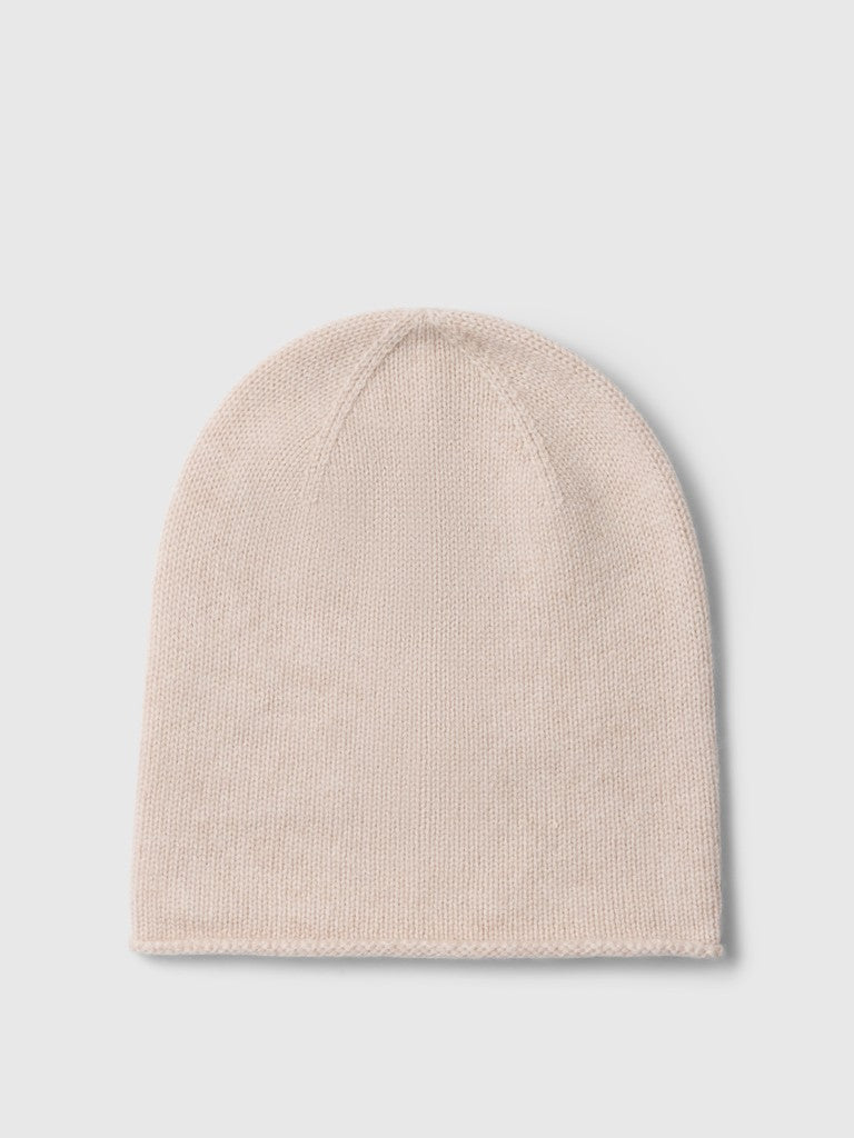 Selected Cille Rosie Oatmeal Cashmere Blend Beanie