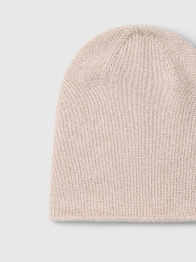 Selected Cille Rosie Oatmeal Cashmere Blend Beanie