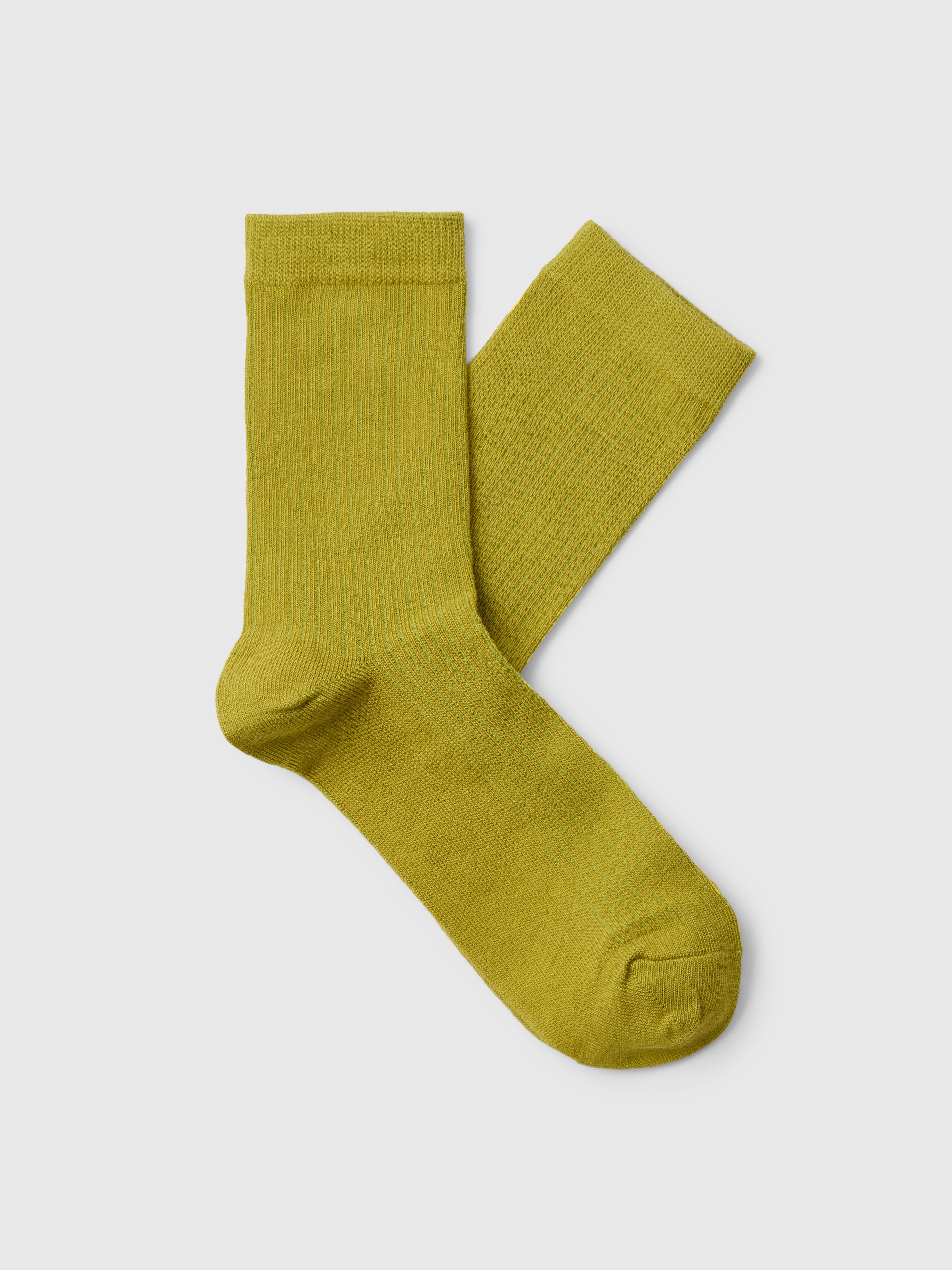 Selected Rose Avocado Oil Ribbed Sock