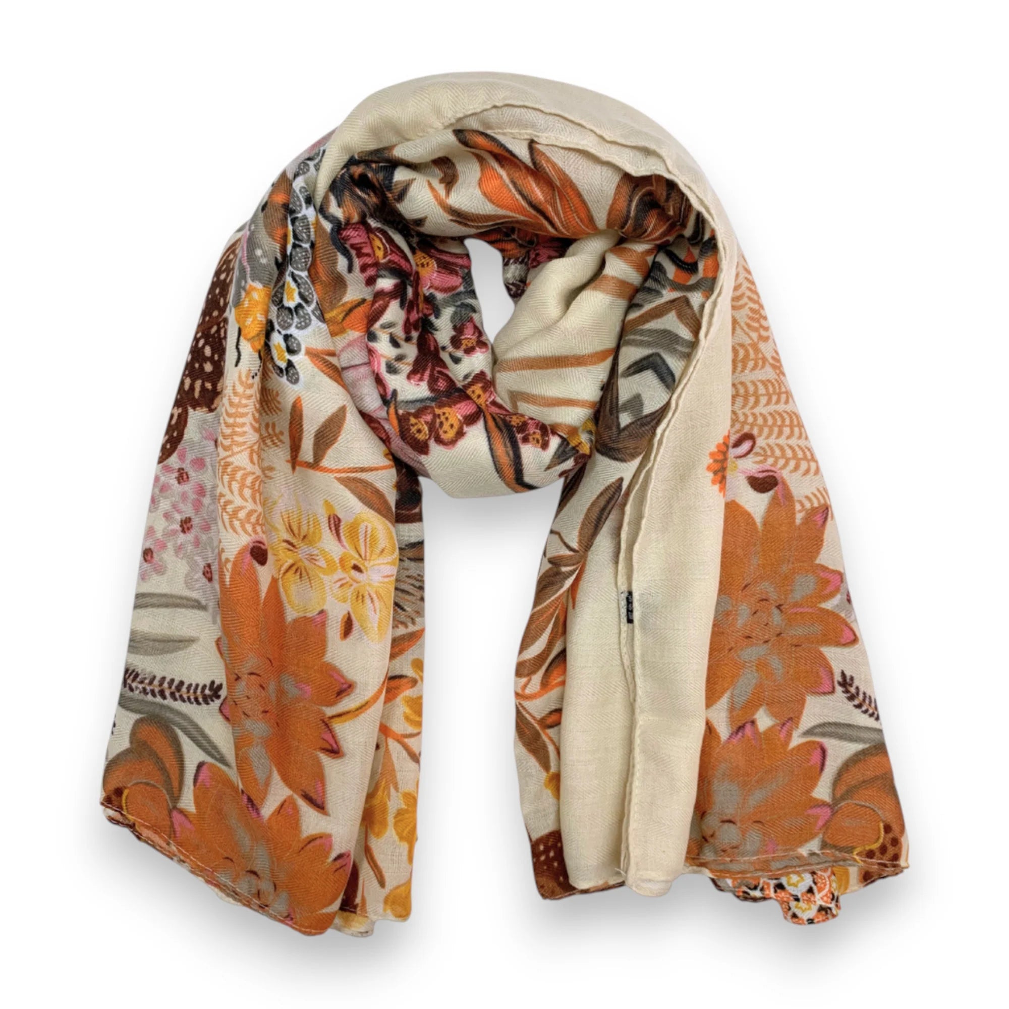 Precious Garden Print Square Scarf